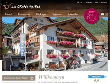 Tablet Screenshot of hotelcruna.ch
